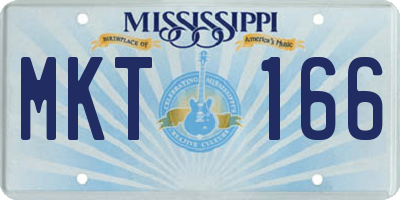 MS license plate MKT166