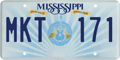MS license plate MKT171