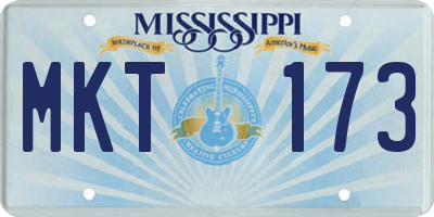 MS license plate MKT173