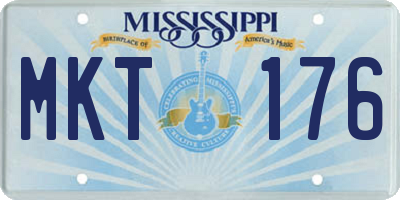 MS license plate MKT176