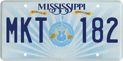 MS license plate MKT182