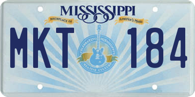 MS license plate MKT184