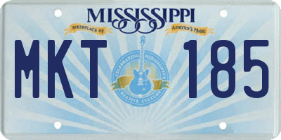 MS license plate MKT185