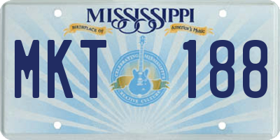 MS license plate MKT188