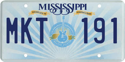 MS license plate MKT191