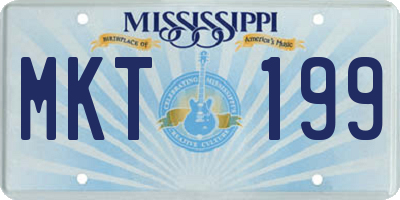MS license plate MKT199
