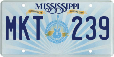 MS license plate MKT239