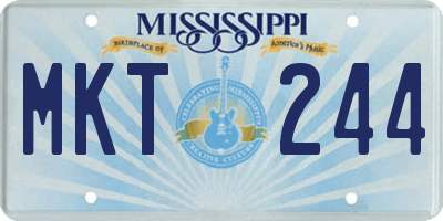 MS license plate MKT244