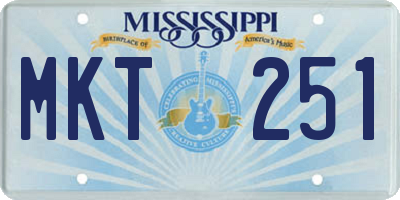 MS license plate MKT251