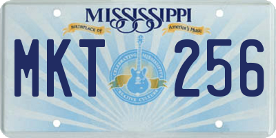 MS license plate MKT256