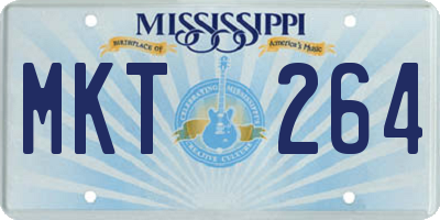 MS license plate MKT264