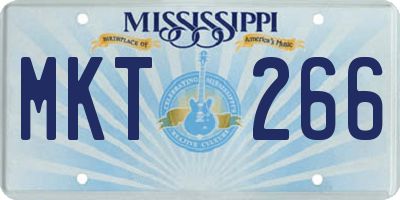 MS license plate MKT266
