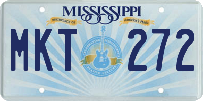 MS license plate MKT272
