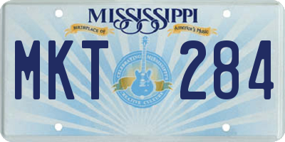 MS license plate MKT284