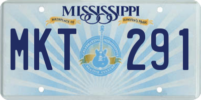 MS license plate MKT291