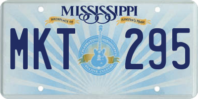 MS license plate MKT295