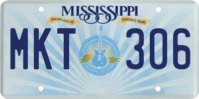 MS license plate MKT306