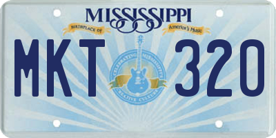 MS license plate MKT320