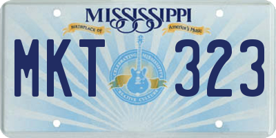 MS license plate MKT323