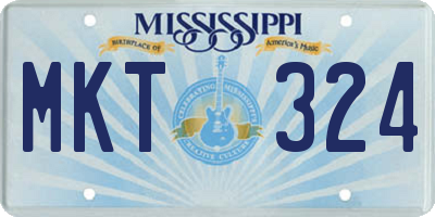 MS license plate MKT324