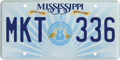 MS license plate MKT336