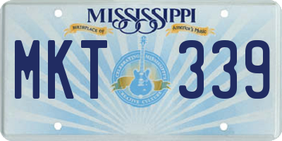 MS license plate MKT339