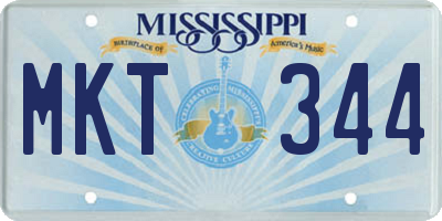 MS license plate MKT344