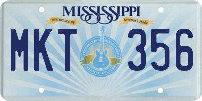 MS license plate MKT356