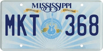 MS license plate MKT368