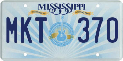 MS license plate MKT370