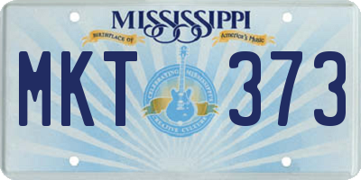 MS license plate MKT373