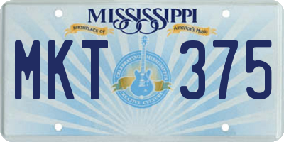 MS license plate MKT375