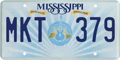 MS license plate MKT379