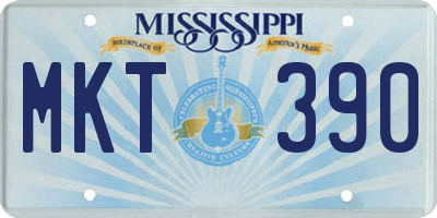 MS license plate MKT390