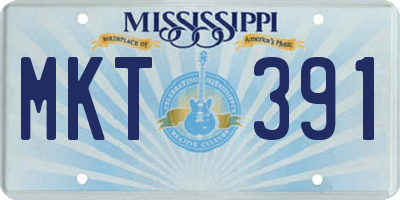 MS license plate MKT391
