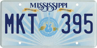MS license plate MKT395