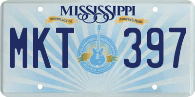 MS license plate MKT397