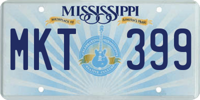MS license plate MKT399