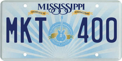 MS license plate MKT400