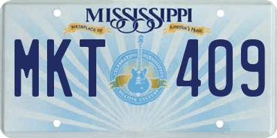 MS license plate MKT409