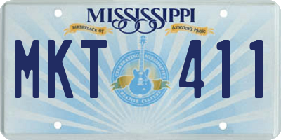MS license plate MKT411