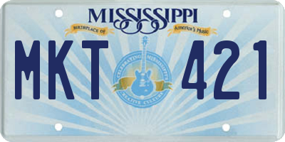 MS license plate MKT421