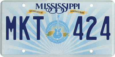 MS license plate MKT424