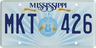 MS license plate MKT426