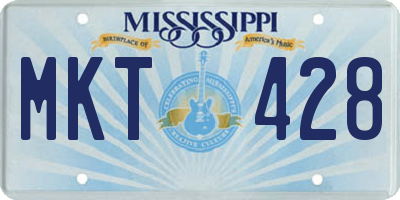MS license plate MKT428