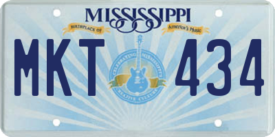 MS license plate MKT434