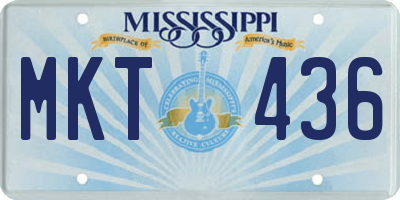 MS license plate MKT436