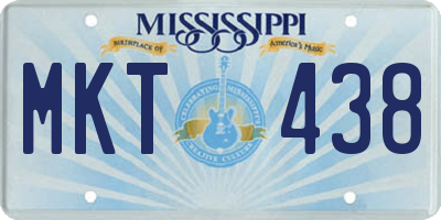 MS license plate MKT438