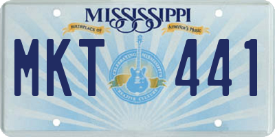 MS license plate MKT441