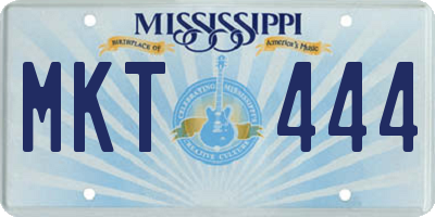 MS license plate MKT444